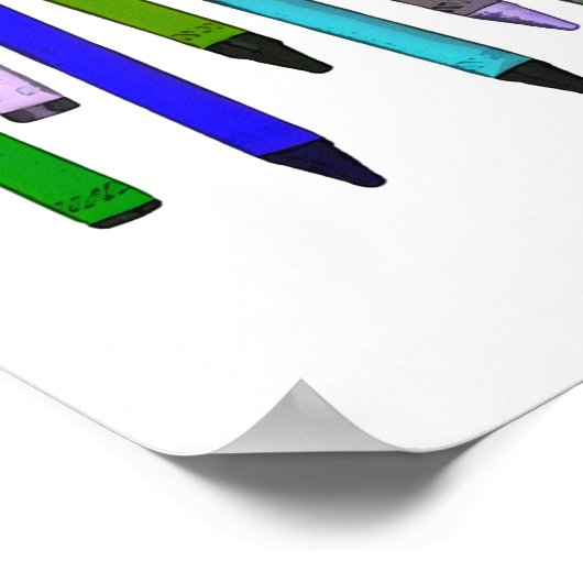 ロング・クレヨン ポスター (角)