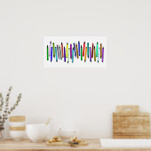 ロング・クレヨン ポスター (キッチン)