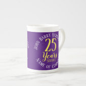 ロング・サービス賞記念 ボーンチャイナマグカップ (正面右)