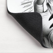 ロング ブラック ネイル & クリスタル エネルギー マジック ヴィンテージ マウスパッド (コーナー)