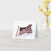 ロング・メイ・ウェー・アメリカ国旗 カード (黄色い花)