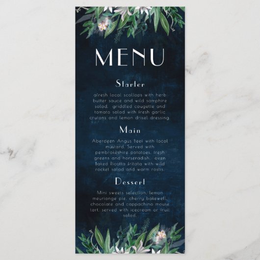 ロング·メニュー4x9テンプレート9、 メニュー (正面)