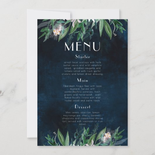 ロング·メニュー4x9テンプレート9、 招待状 (正面)