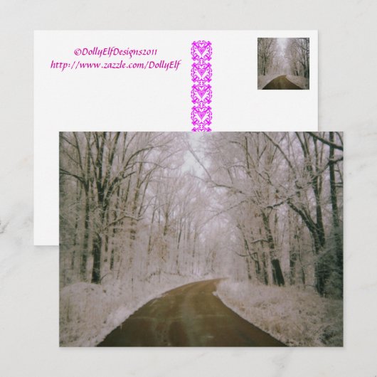 『ロング・ロード』 ポストカード (正面/裏面)