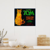 ロングTom Apple Crate LabelMonroe、または ポスター (キッチン)
