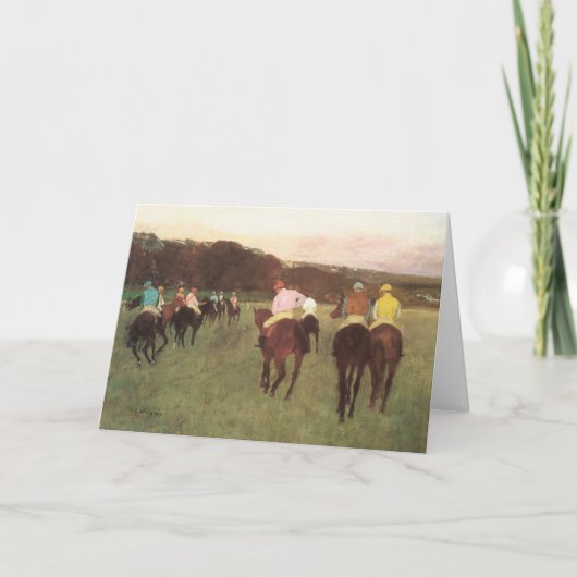 ロンシャンプの競走馬(Edgar Degas) カード (正面)