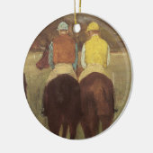 ロンシャンプの競走馬(Edgar Degas) セラミックオーナメント (左)