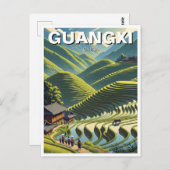 ロンジライステラス広西中国 ポストカード (正面/裏面)