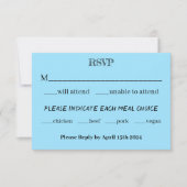 ロンズサンデットブルー 出欠カード (正面)