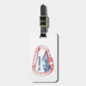 ロンズピークダイヤモンドロック登山カラビナー ラゲッジタグ (正面縦)