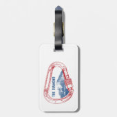 ロンズピークダイヤモンドロック登山カラビナー ラゲッジタグ (裏面縦)