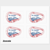 ロンズピークダイヤモンドロック登山カラビナー 長方形シール (シート)