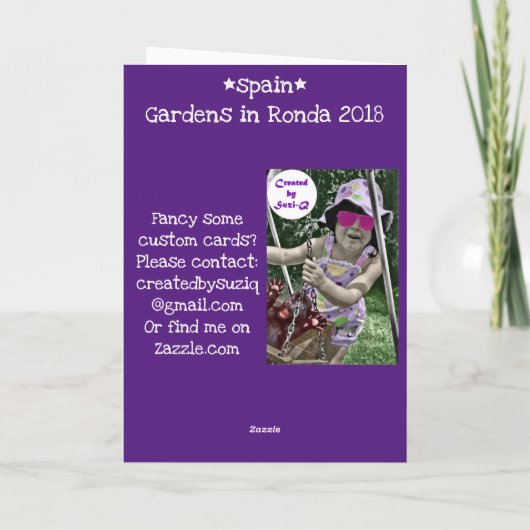 ロンダの庭園 カード (裏面)