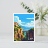 ロンダスペインアートトラベルヴィンテージイラストレーション ポストカード (スタンド正面)