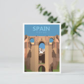 ロンダスペインヴィンテージアートトラベルイラストレーション ポストカード (スタンド正面)