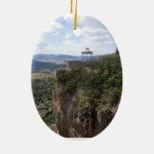 ロンダ、スペイン-クリスマスのオーナメント セラミックオーナメント (裏面)