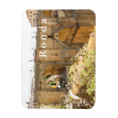 ロンダ。プエンテ・ヌエボ橋の眺め。 マグネット (縦)