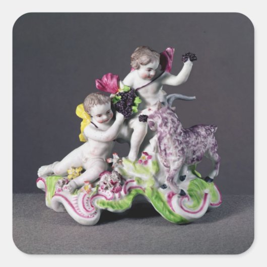 ロントンホールグループ、ヤギと2つのパッティ、c.1755 スクエアシール (正面)