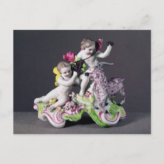 ロントンホールグループ、ヤギと2つのパッティ、c.1755 ポストカード (正面)