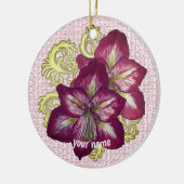 ロンドアマリリスオーナメント セラミックオーナメント (左)