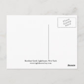 ロンドウクリークライトハウスニューヨークポストカード ポストカード (裏面)