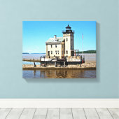 ロンドウクリークライトハウスニューヨーク キャンバスプリント (インサイチュ (ウッドフロア))