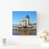 ロンドウクリークライトハウスニューヨーク スクエア壁時計 (ホーム)