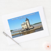 ロンドウクリークライトハウスニューヨーク 長方形シール (封筒)