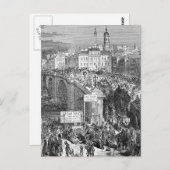 ロンドビクトリアンン – ロンドンブリッジ1872 ポストカード (正面/裏面)