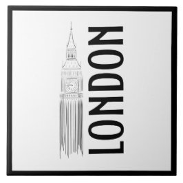 ロンドモダンンスタイリッシュシティ白黒 タイル