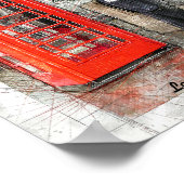 ロンドンいつものように雨が描降る ポスター (角)