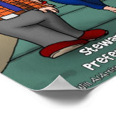 ロンドンおもしろいタイムズマンガによるStu-Pidポスター ポスター (角)