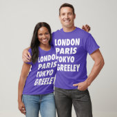 ロンドンおもしろいパリ東京グリーリーデザイン Tシャツ (ユニセックス)