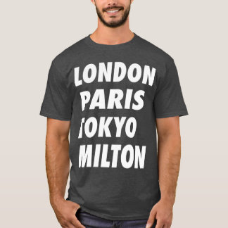 ロンドンおもしろいパリ東京ミルトンデザイン Tシャツ