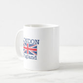 ロンドンおよび英国国旗 コーヒーマグカップ (正面左)