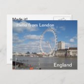 ロンドンからこんにちは ポストカード (正面/裏面)