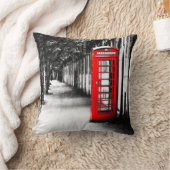 ロンドンからのイギリスの赤い電話ボックス クッション (ブランケット)