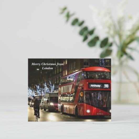 ロンドンからのメリークリスマス シーズンポストカード (スタンド正面)