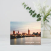 ロンドンからの挨拶 ポストカード (スタンド正面)