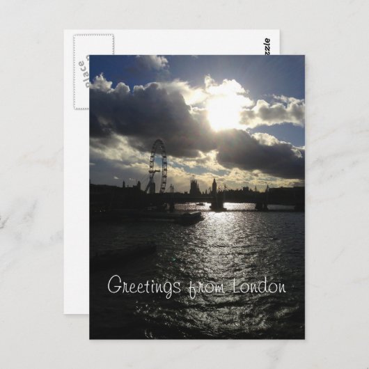 ロンドンからの挨拶 ポストカード (正面/裏面)