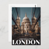 ロンドンからの挨拶 ポストカード (正面/裏面)