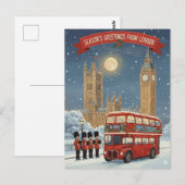 ロンドンからクリスマスのご挨拶 カード (正面/裏面)