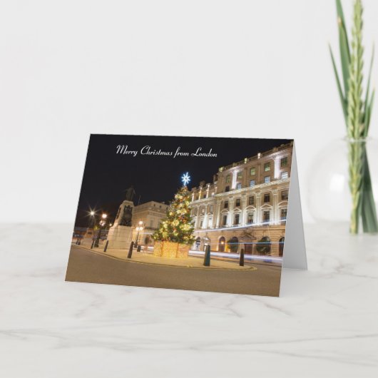ロンドンからクリスマスを祝ってます カード (正面)