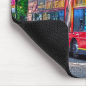 ロンドンからレウィシャムレッド・ダブル・デッカー・バスUK マウスパッド (コーナー)