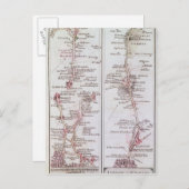 ロンドンから出るグレート・ノース・ロード、1790年7月1日 ポストカード (正面/裏面)