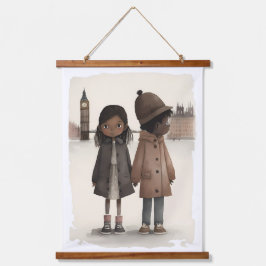 ロンドンが大好き 吊り下げ型タペストリー