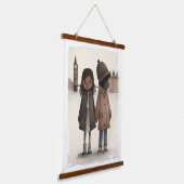 ロンドンが大好き 吊り下げ型タペストリー (傾斜あり)