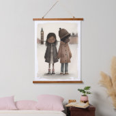 ロンドンが大好き 吊り下げ型タペストリー (寝室)