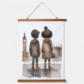 ロンドンが大好き 吊り下げ型タペストリー (正面)