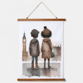 ロンドンが大好き 吊り下げ型タペストリー
